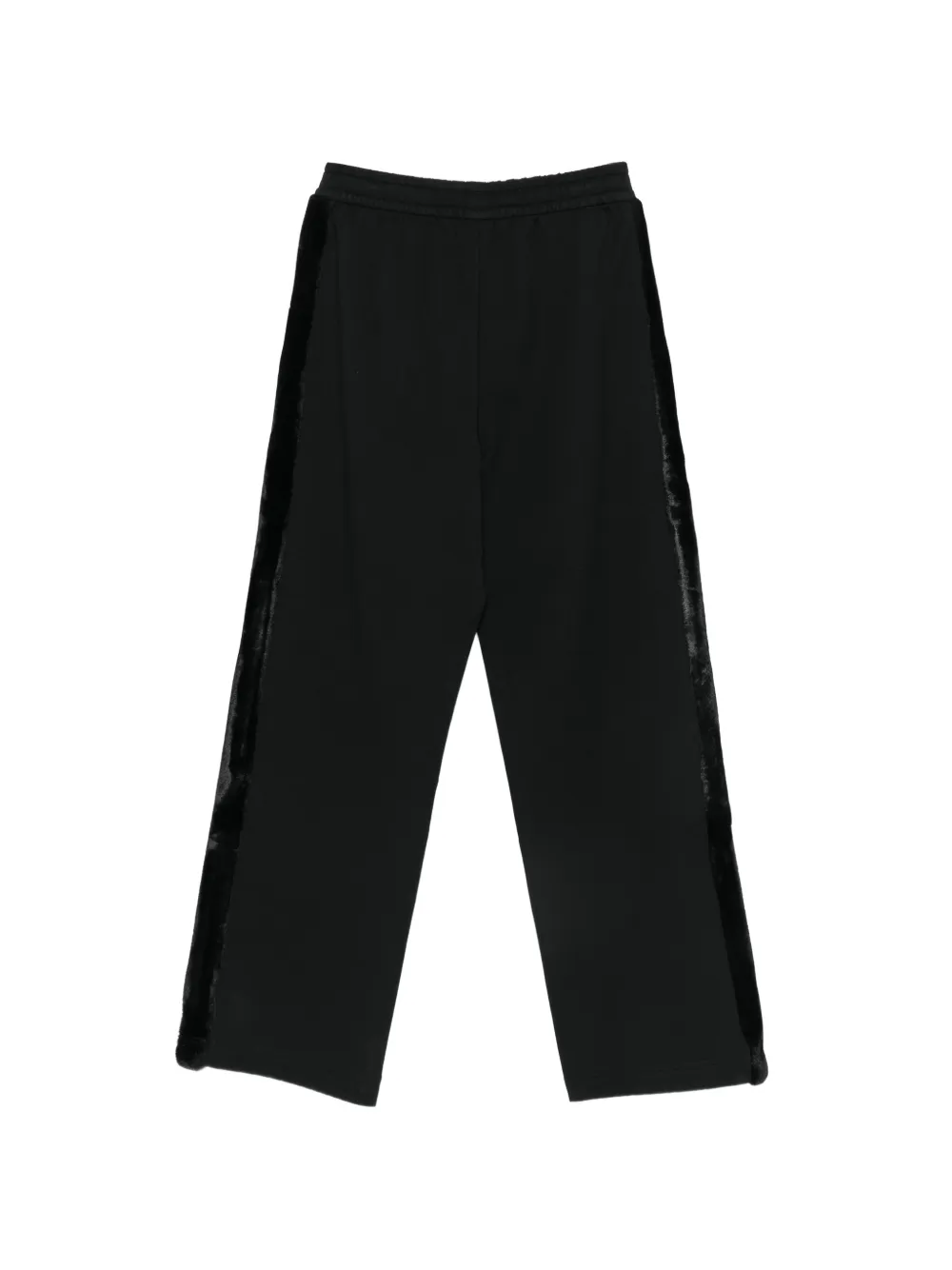 Moose Knuckles Trainingsbroek met fluwelen afwerking Zwart