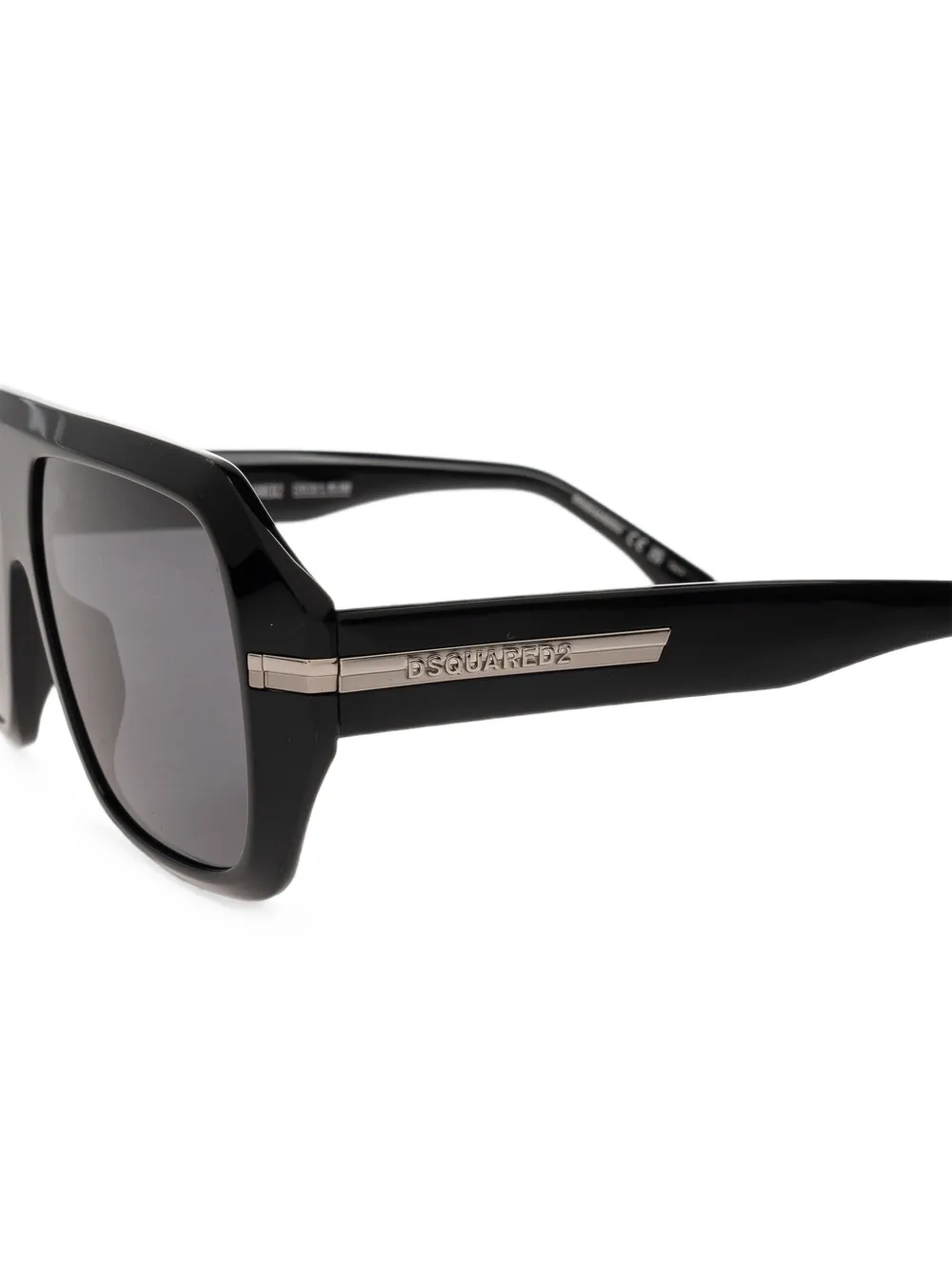 DSQUARED2 Zonnebril met geometrisch montuur Zwart