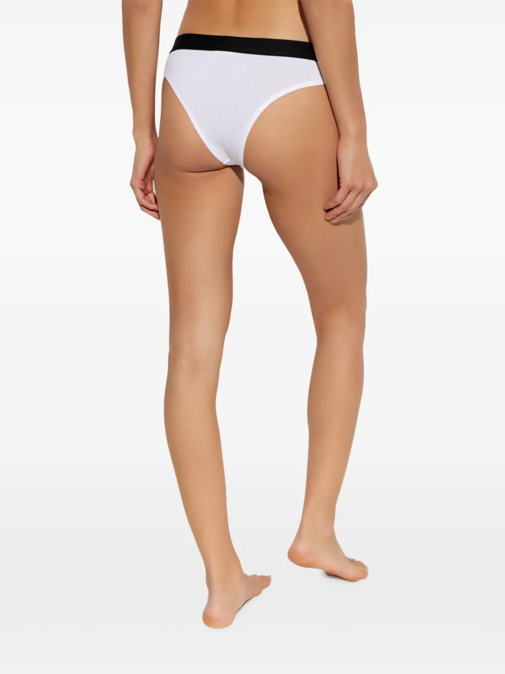 Palm Angels Set van zes slips met logoband Wit