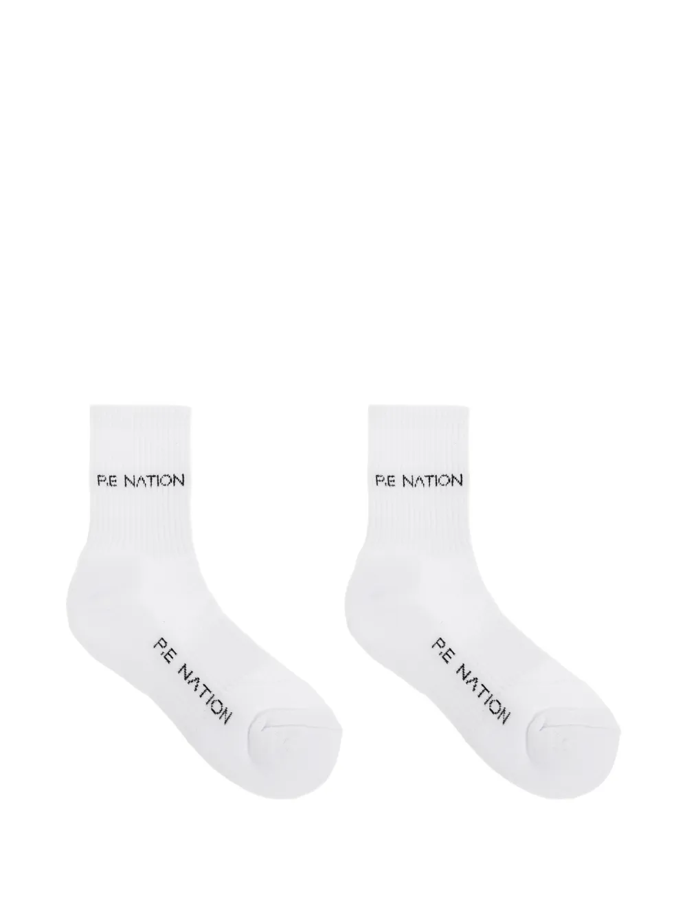 P.E Nation Calzini Signature con logo - Bianco