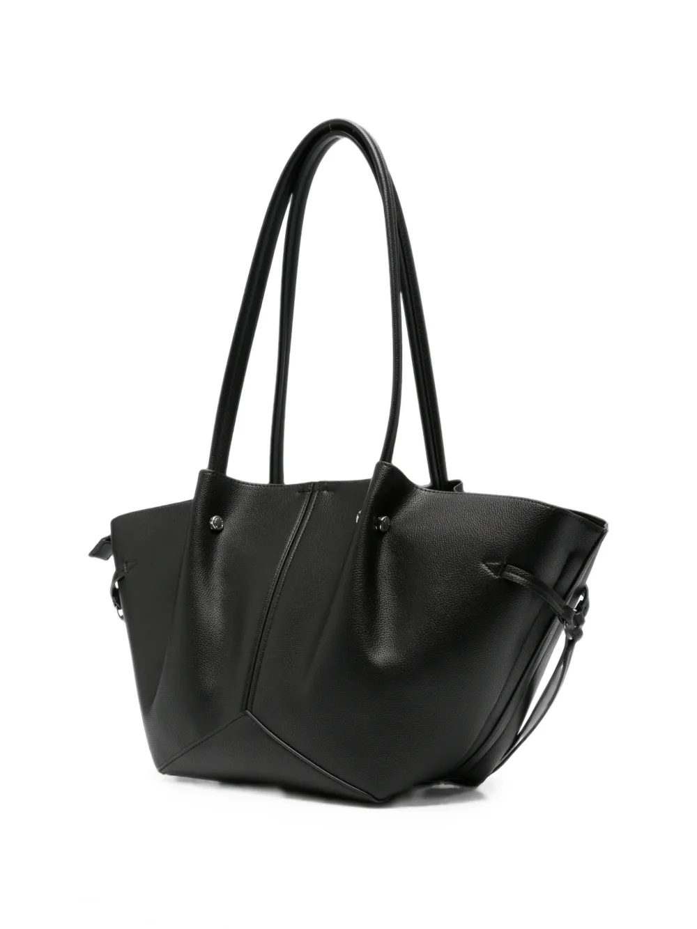 Karl Lagerfeld K Pierced shopper met trekkoord en vlakken Zwart
