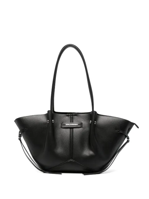 Karl Lagerfeld K/Pierced panelled drawstring tote bag