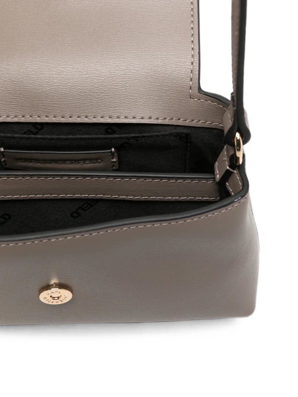 Karl Lagerfeld K Autograph leren mini-tas Grijs