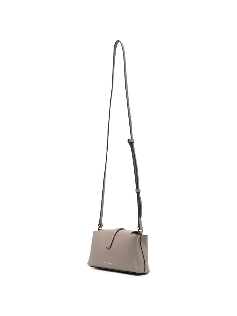 Karl Lagerfeld K Autograph leren mini-tas Grijs