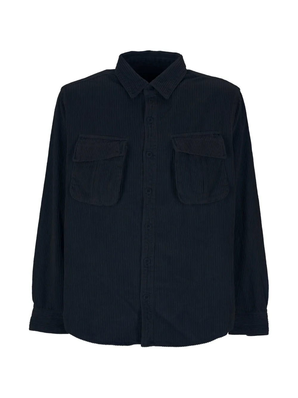KEELING corduroy-effect shirt jacket - Blu