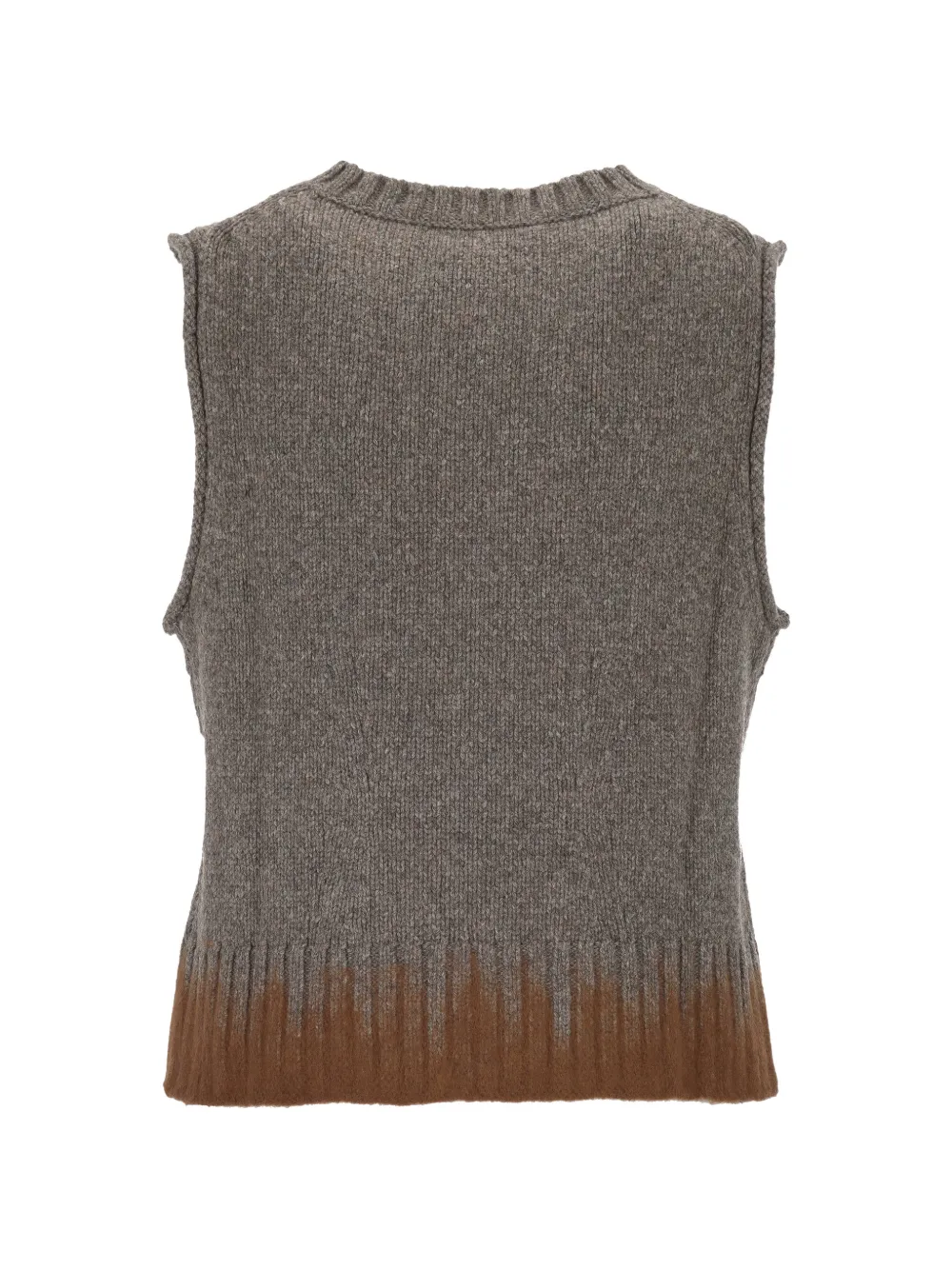Tela two-tone knitted vest Grijs