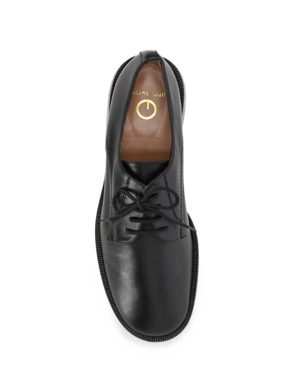GIANNI CUCCUINI leather Derby shoes Zwart