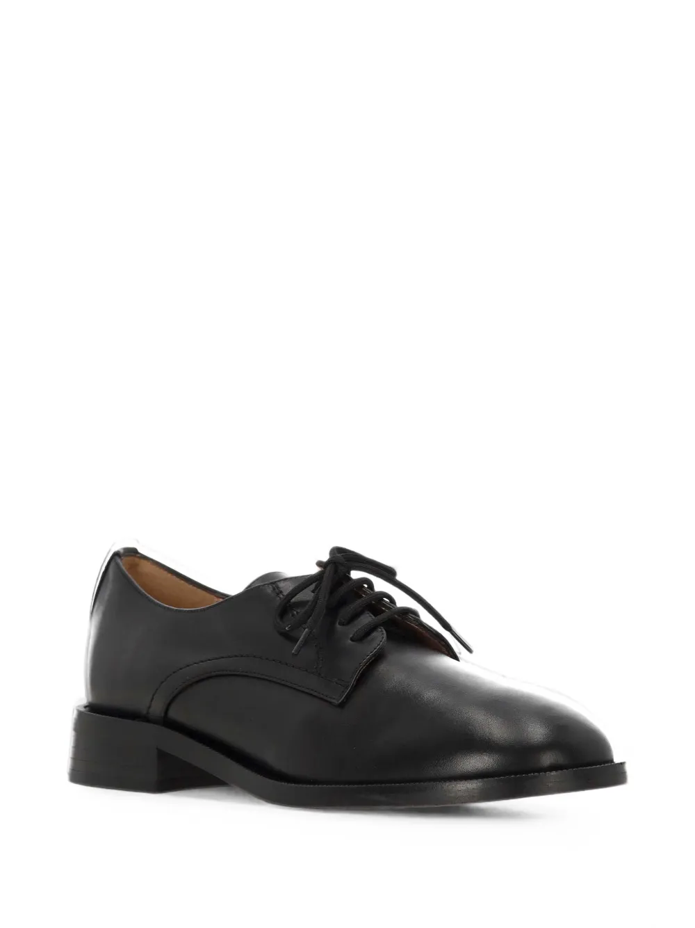 GIANNI CUCCUINI leather Derby shoes Zwart