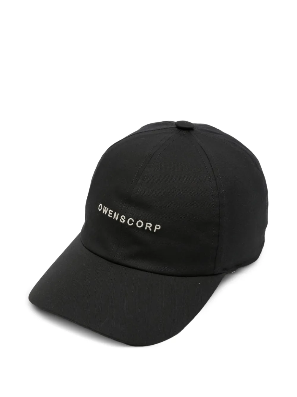 Rick Owens embroidered logo baseball cap - Nero