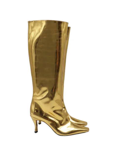 BY FAR pointed-toe knee-high boots