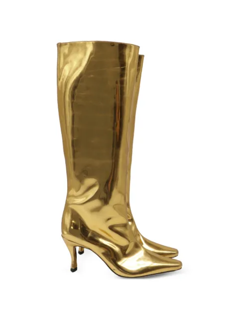 BY FAR pointed-toe knee-high boots