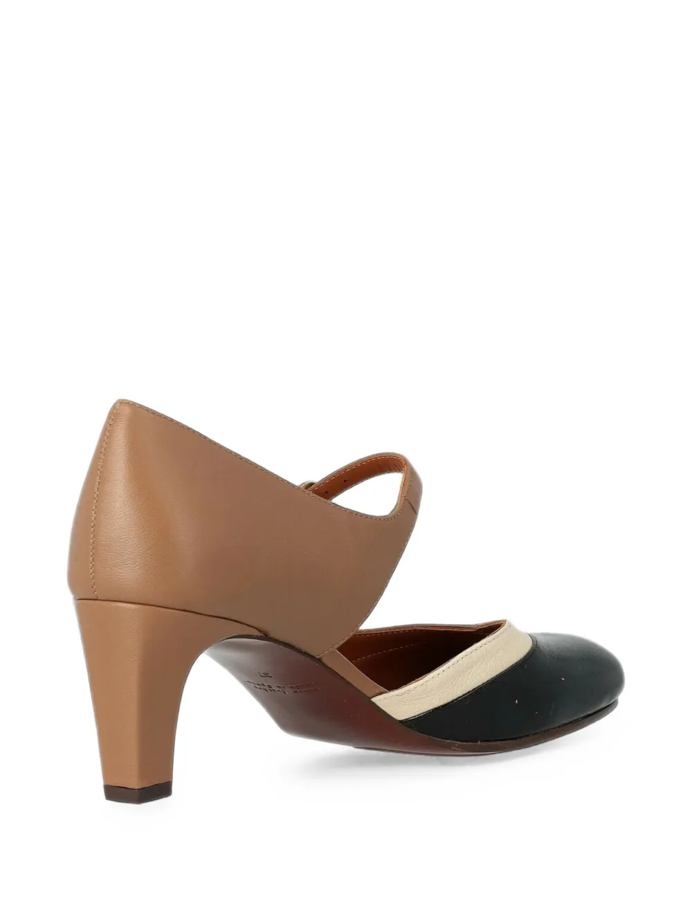 Chie Mihara Fyasa colour-block leather pumps Beige