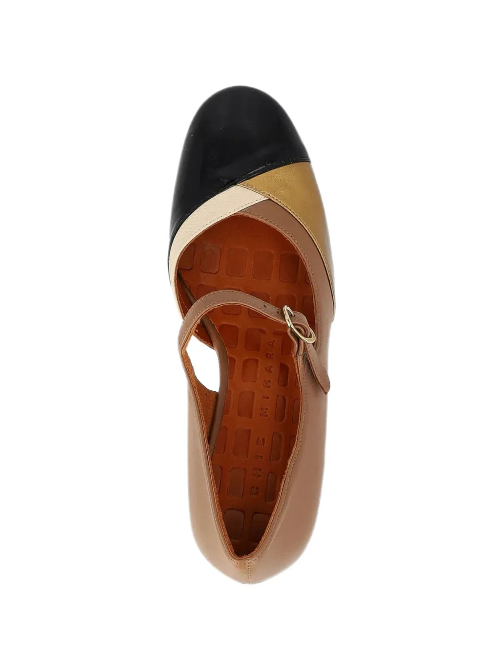 Chie Mihara Fyasa colour-block leather pumps Beige