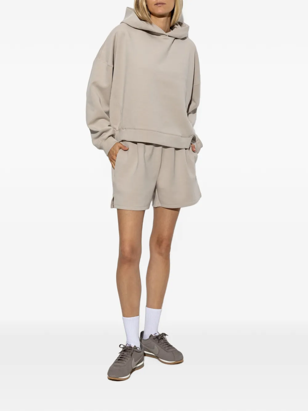 Nike Hoodie met logoprint Beige