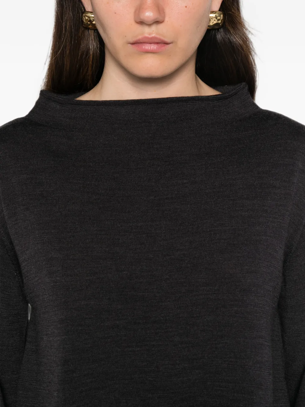 Liviana Conti Trui met boothals Grijs