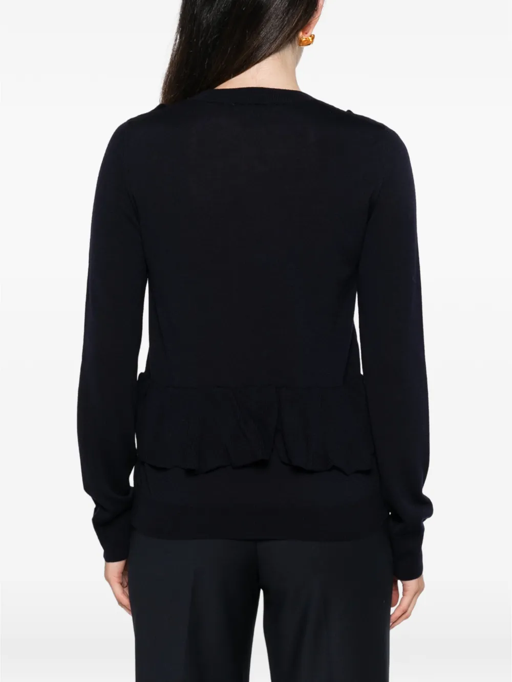 Liviana Conti Trui met ruches en lange mouwen Blauw