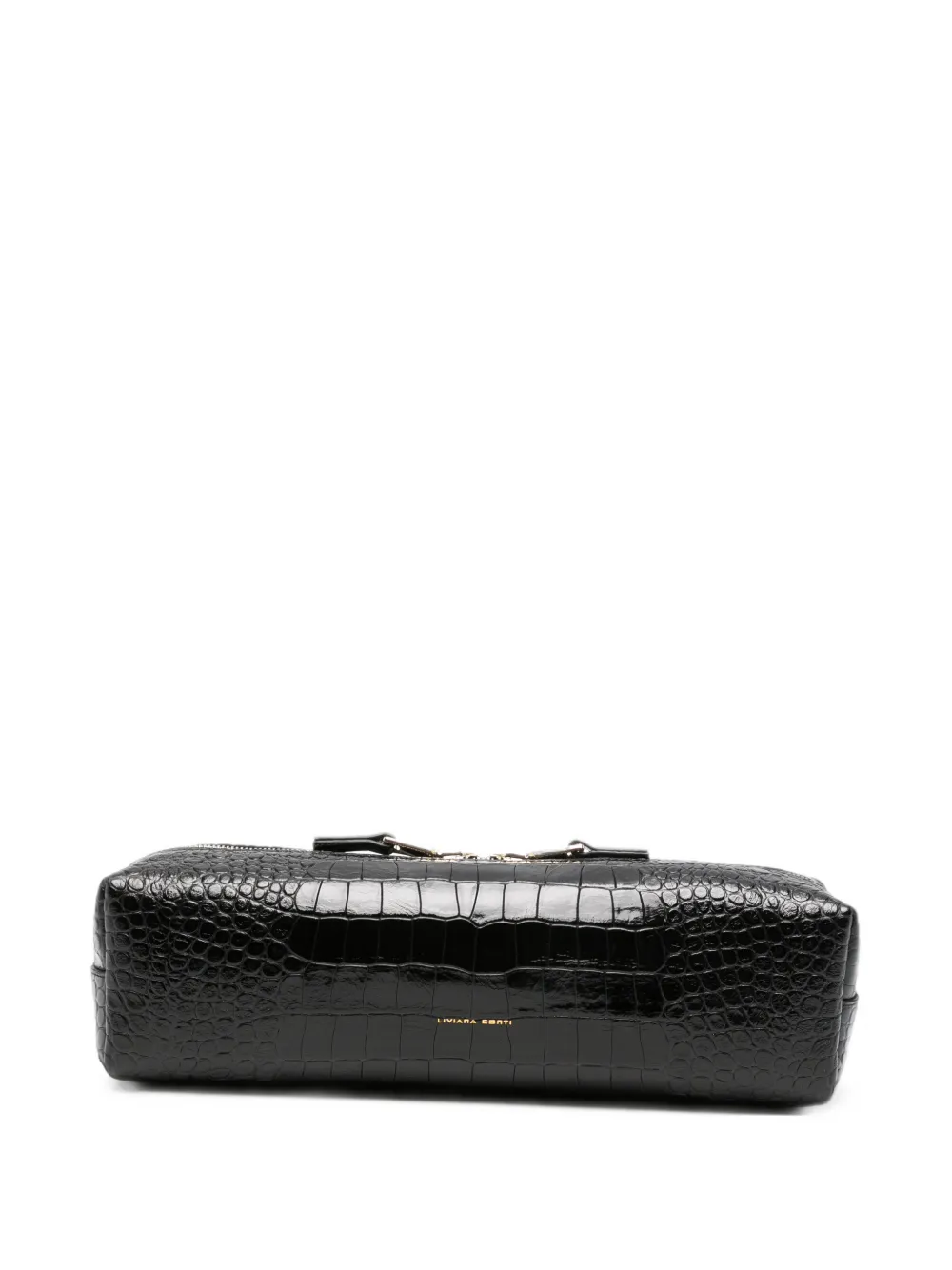 Liviana Conti logo-detail clutch bag - Nero