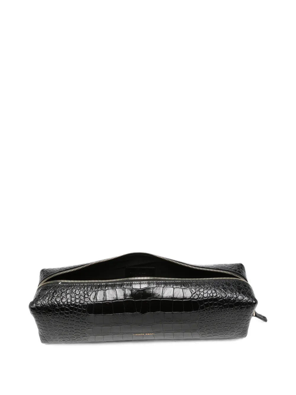 Liviana Conti logo-detail clutch bag Zwart