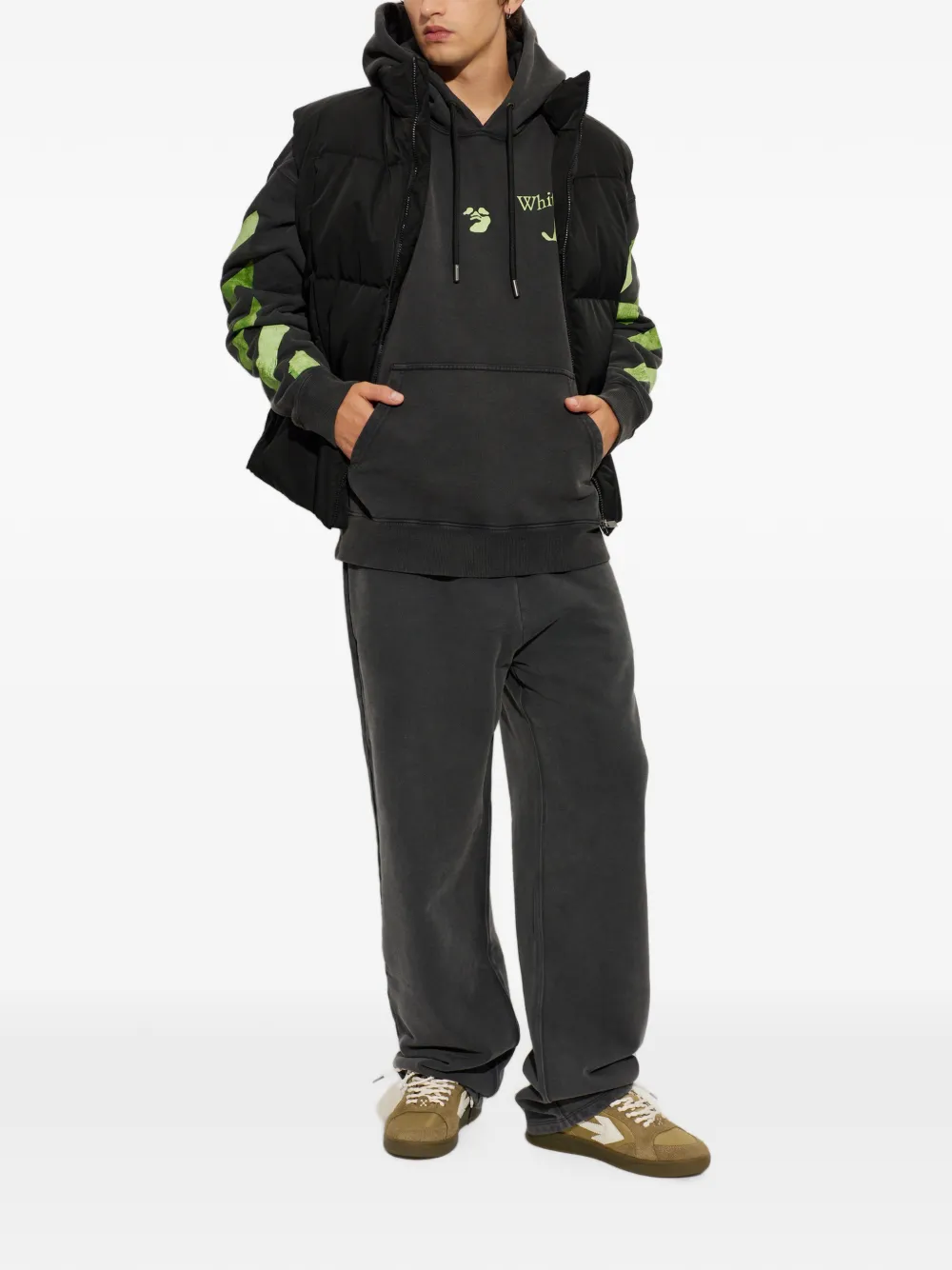 Off-White Bacco Arrow skate hoodie Zwart