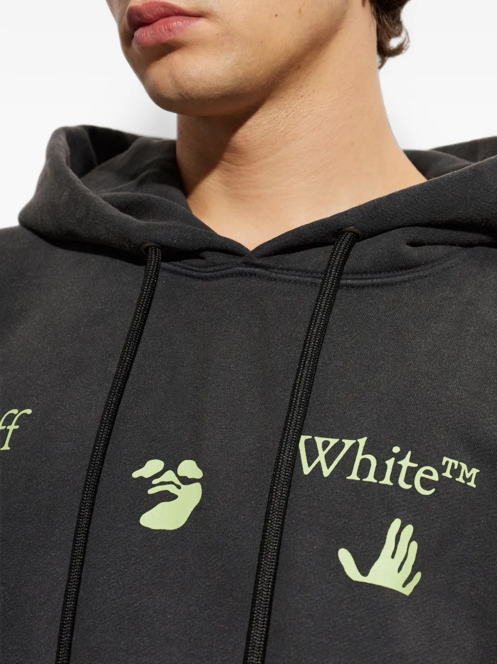 Off-White Bacco Arrow skate hoodie Zwart