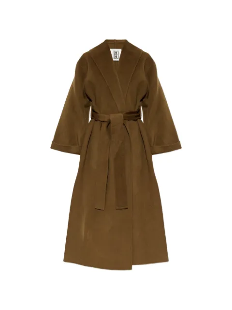 By Malene Birger Trullem belted shawl-collar coat