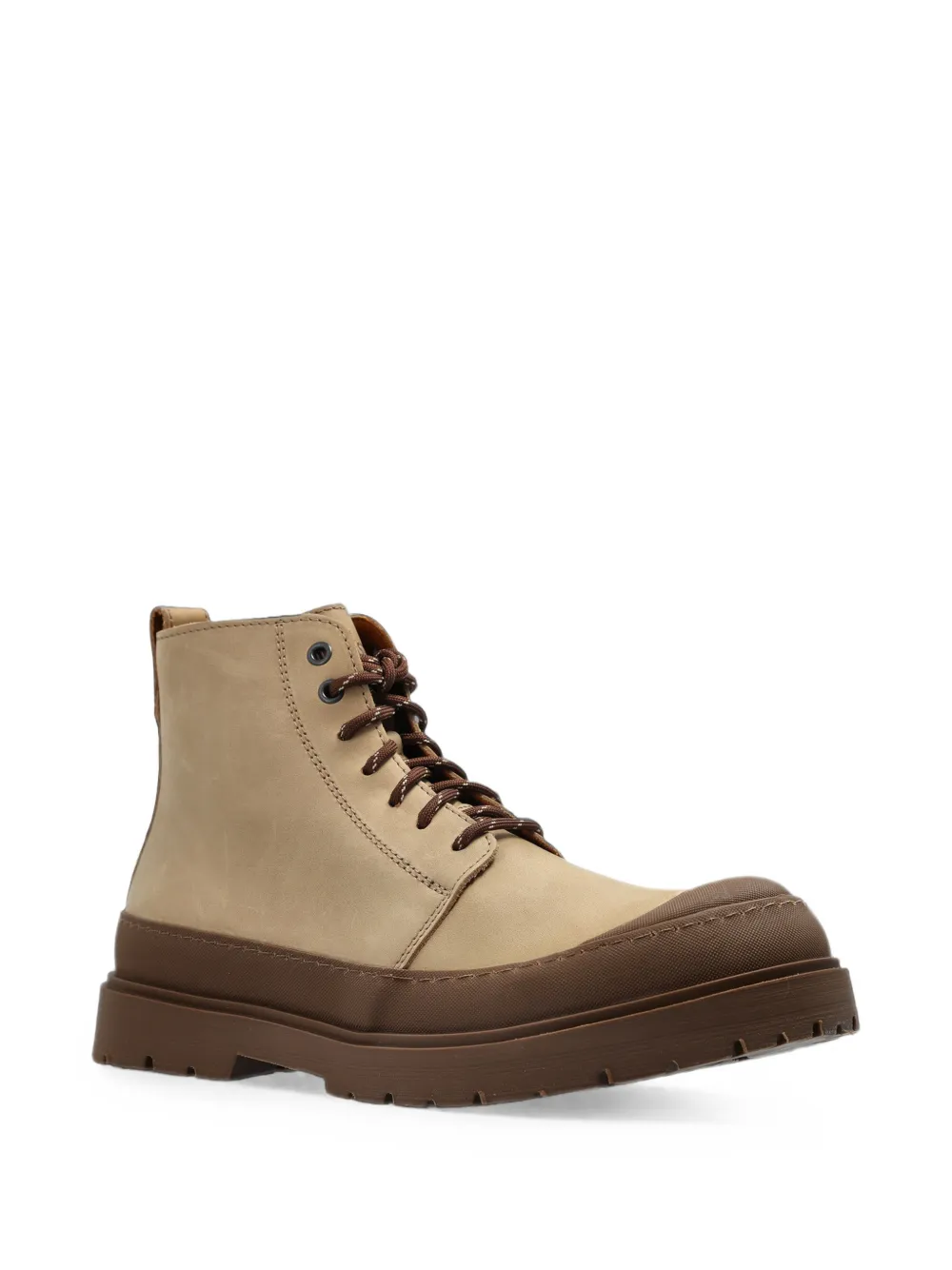 Birkenstock Prescott lace-up ankle boots Beige