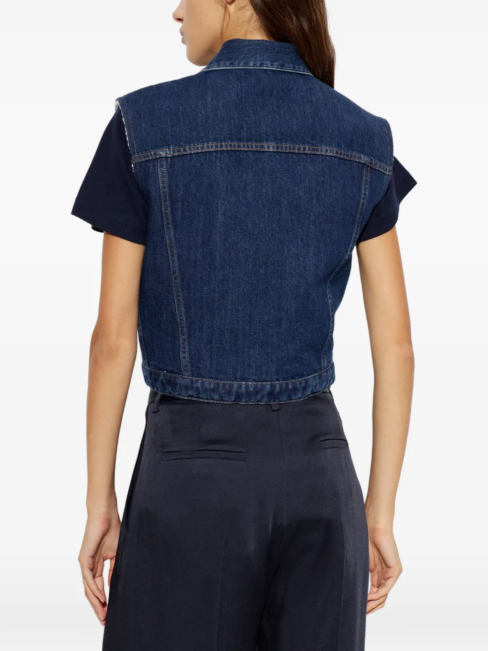 Jil Sander Spijkergilet Blauw