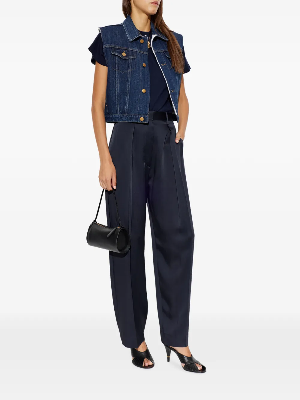 Jil Sander Spijkergilet Blauw