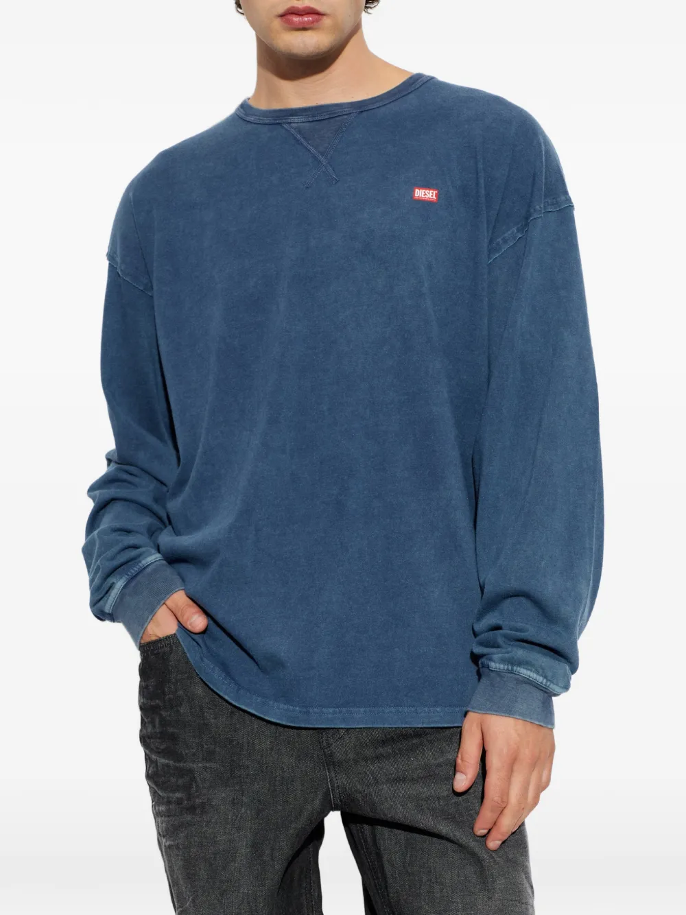 Diesel T-shirt "T-BOXT-LS-RAW" Blauw