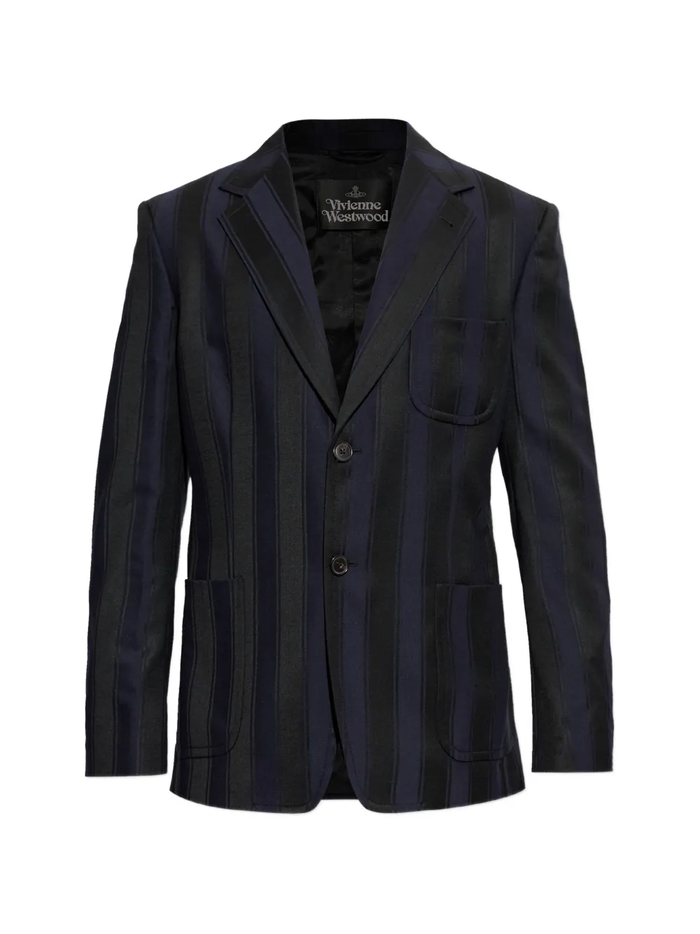 Vivienne Westwood striped wool blazer - Blu