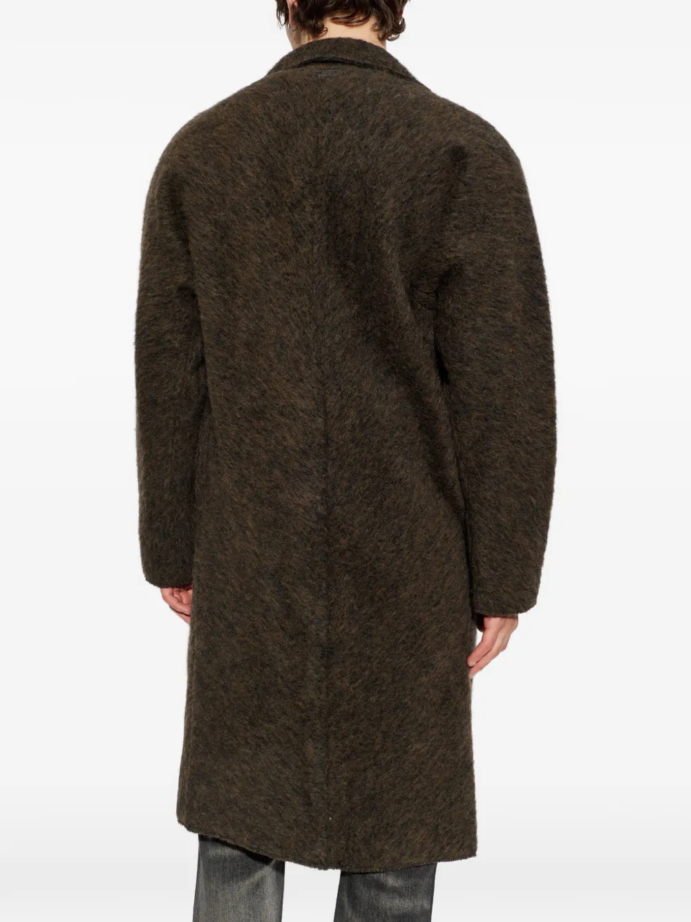 Diesel Geborstelde W-Hull jas Bruin