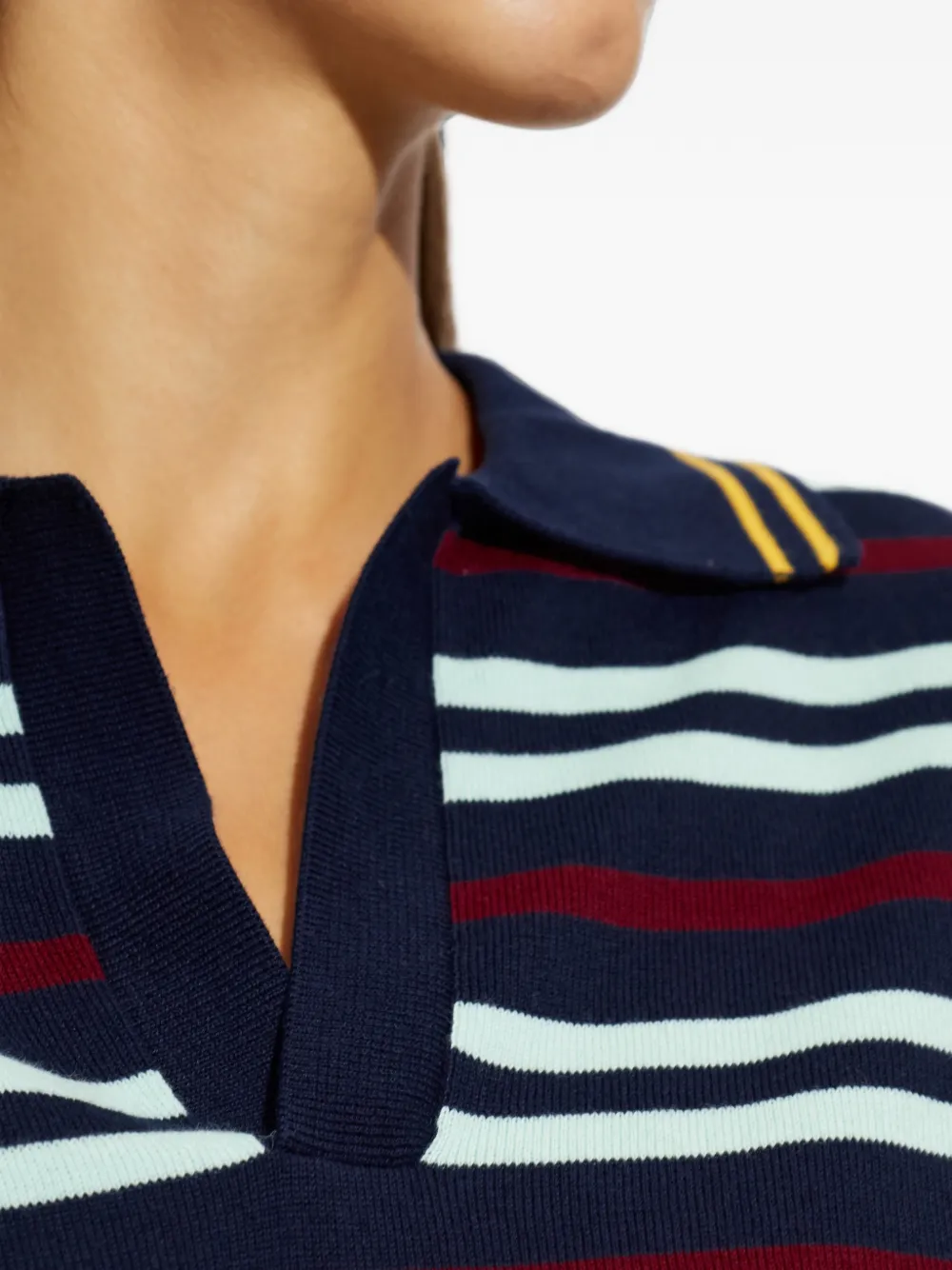 The Upside Archie gestreepte top Blauw