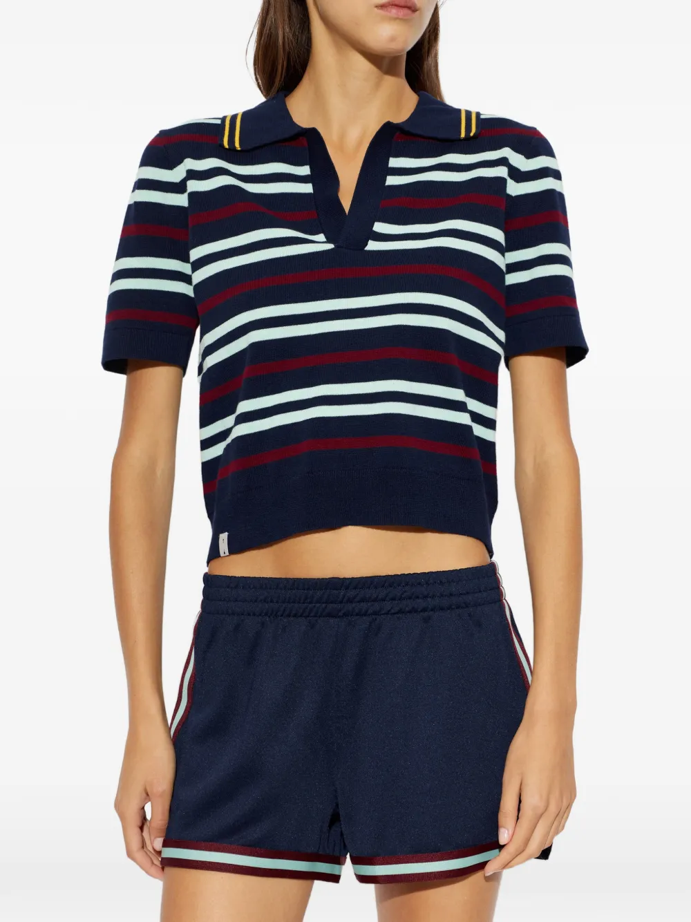 The Upside Archie gestreepte top Blauw