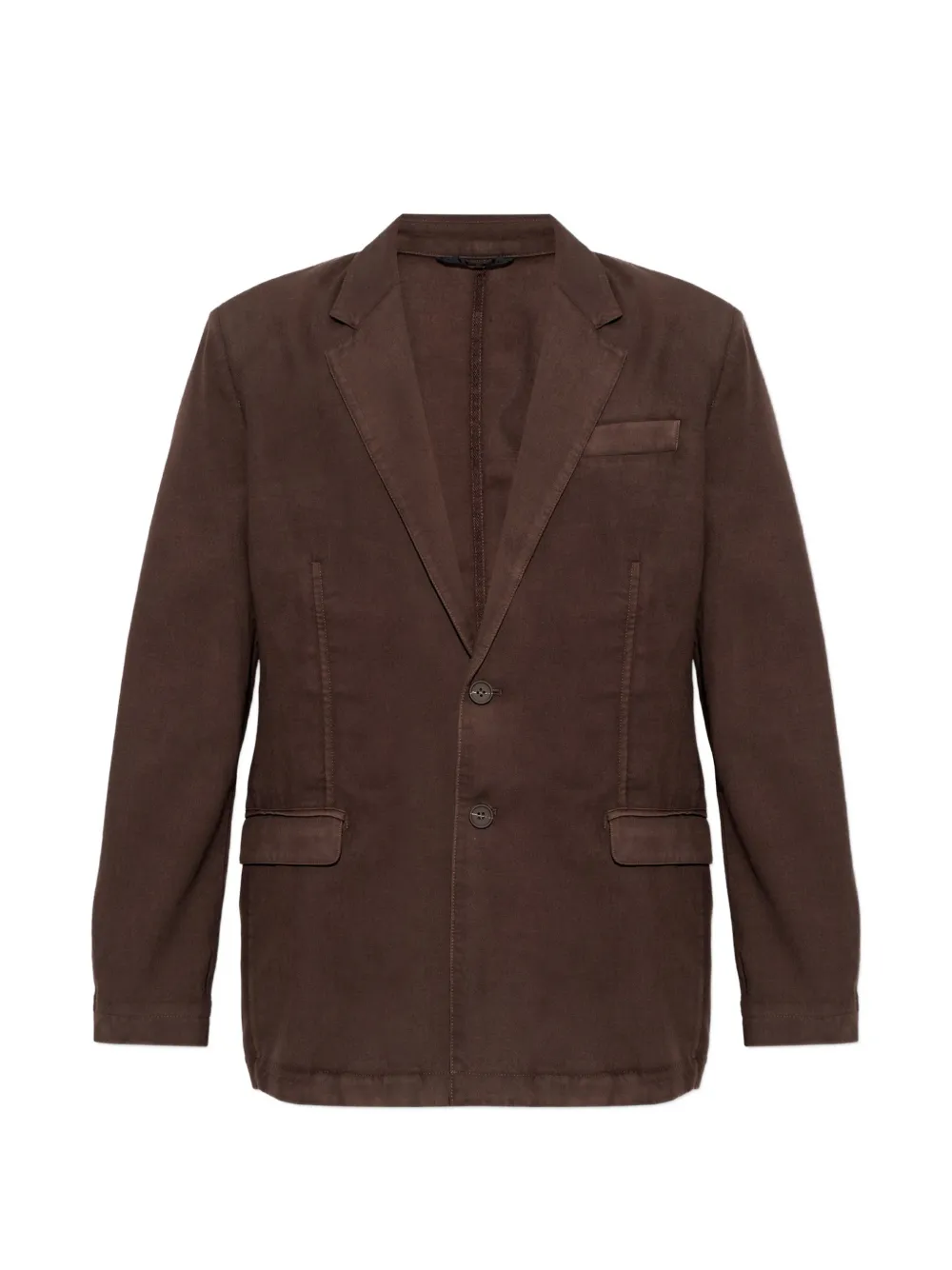Diesel J-Creed-Aecb notched-lapel single-breasted blazer - Marrone