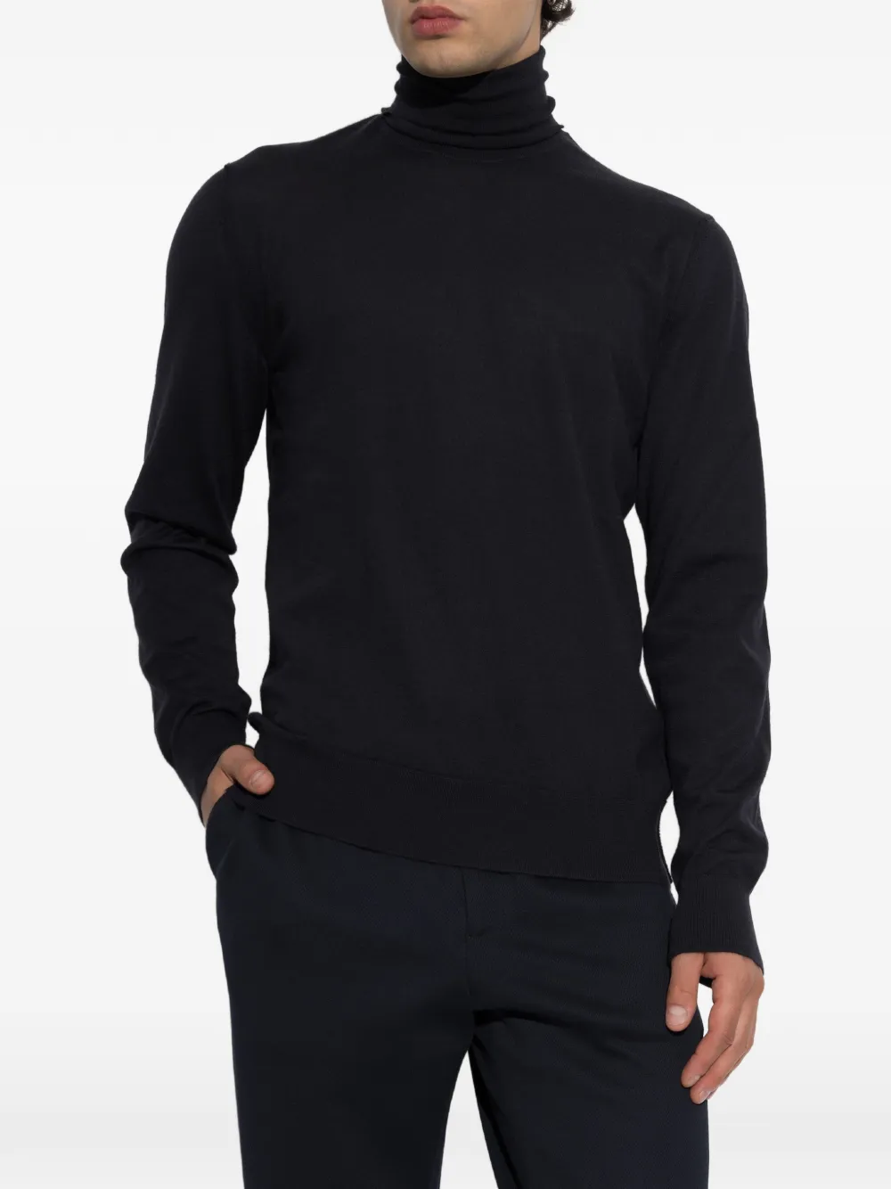 Dolce & Gabbana Turtleneck Sweater In Blue