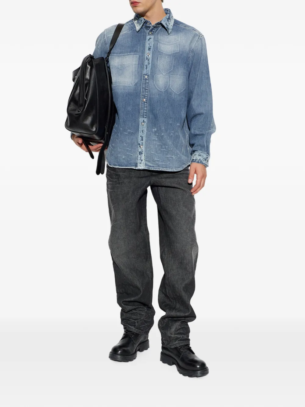 Diesel D-Simply overhemd Blauw