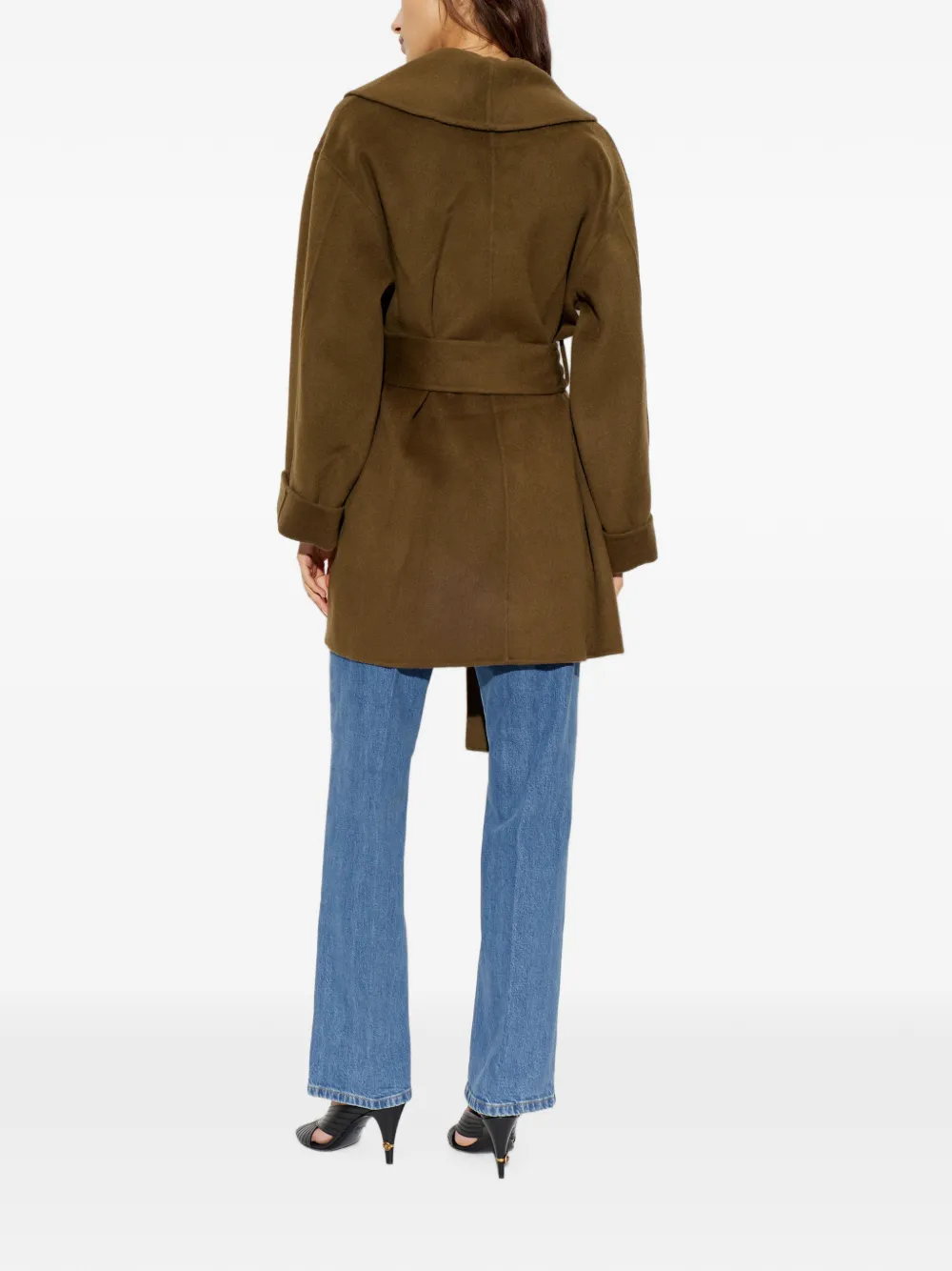 By Malene Birger Trinelle belted wool coat Bruin