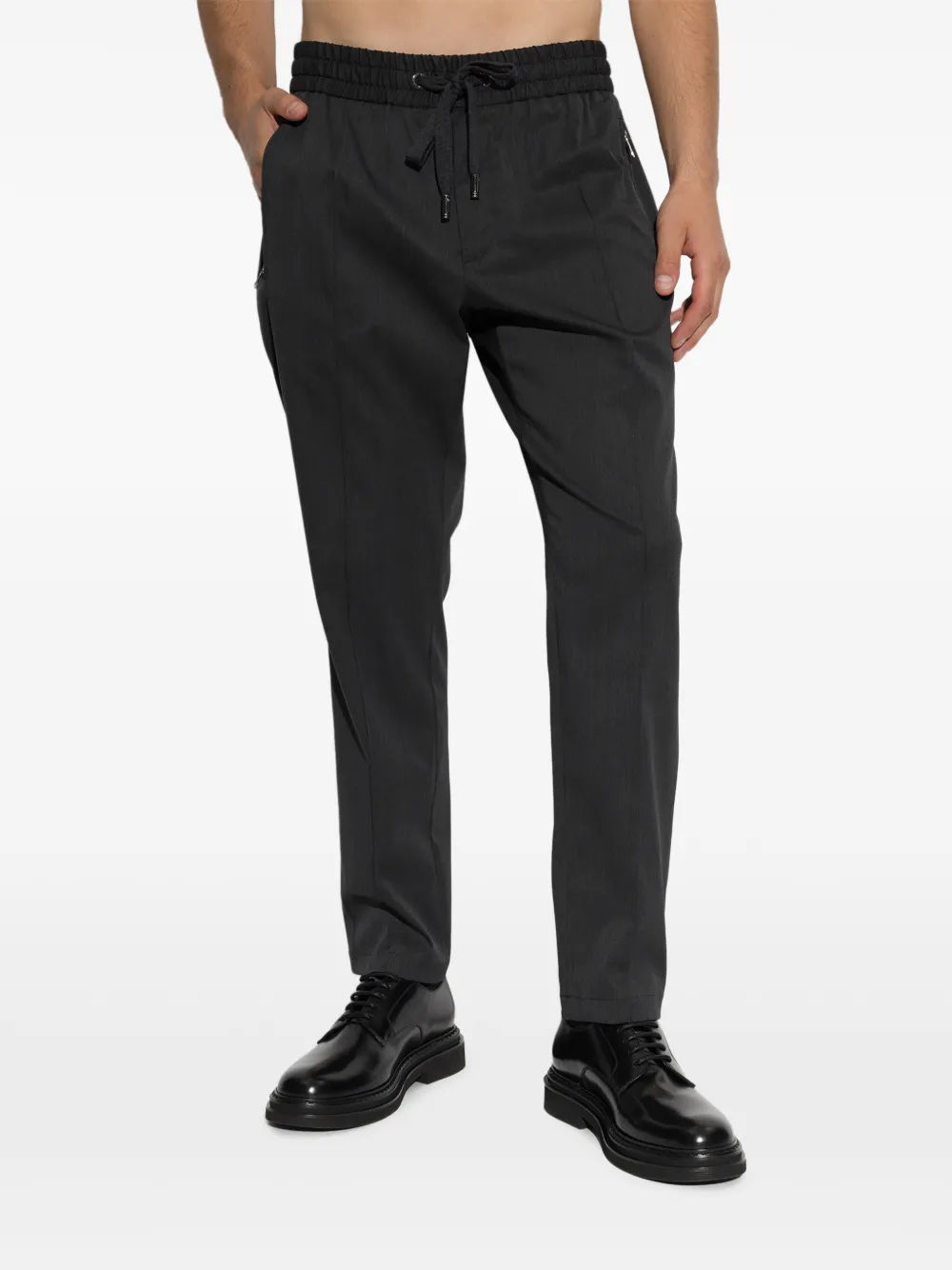 Dolce & Gabbana Broek met trekkoordtaille Zwart