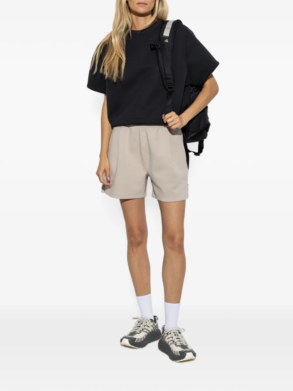 Nike T-shirt met borduurwerk Zwart