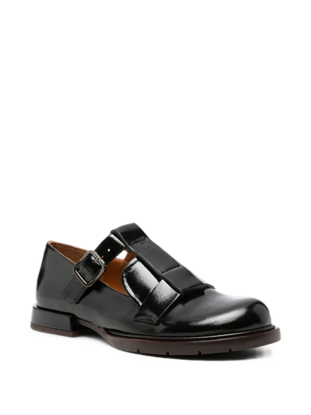Chie Mihara Jeiyei buckle-fastening loafers Zwart