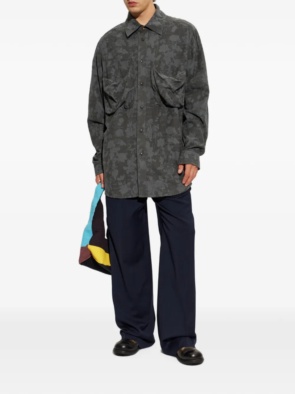 Vivienne Westwood Achilles blouse met bloemenprint Grijs
