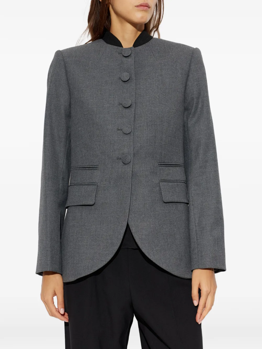 By Malene Birger Claye blazer met knopen Grijs