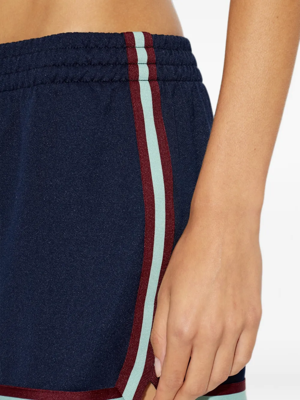 The Upside Cleopatra shorts met streepafwerking Blauw