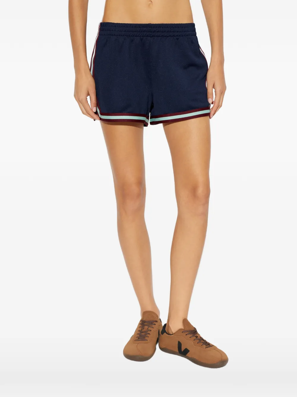 The Upside Cleopatra shorts met streepafwerking Blauw