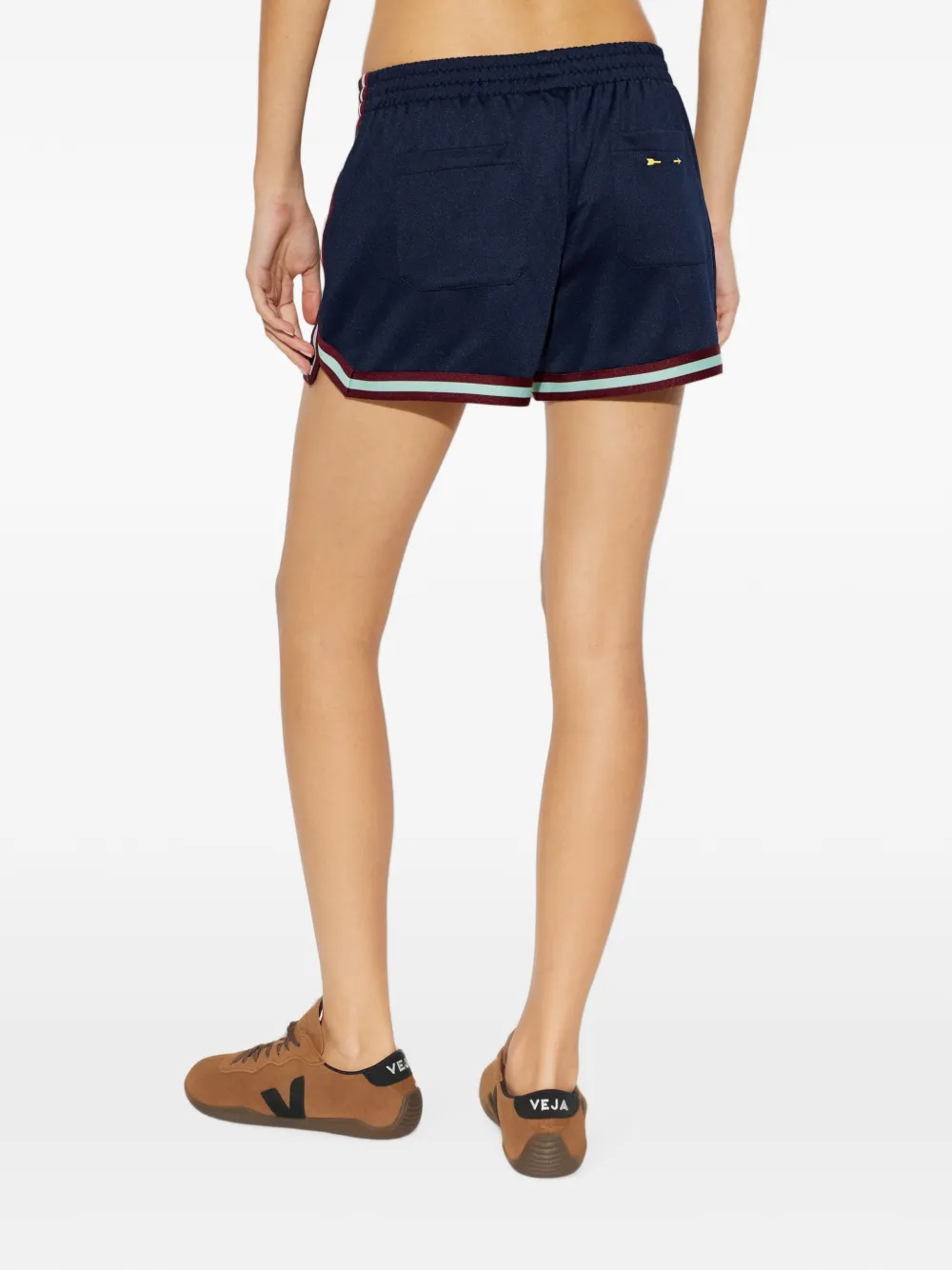 The Upside Cleopatra shorts met streepafwerking Blauw