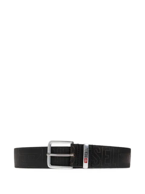 Diesel 4 cm leather belt with logo