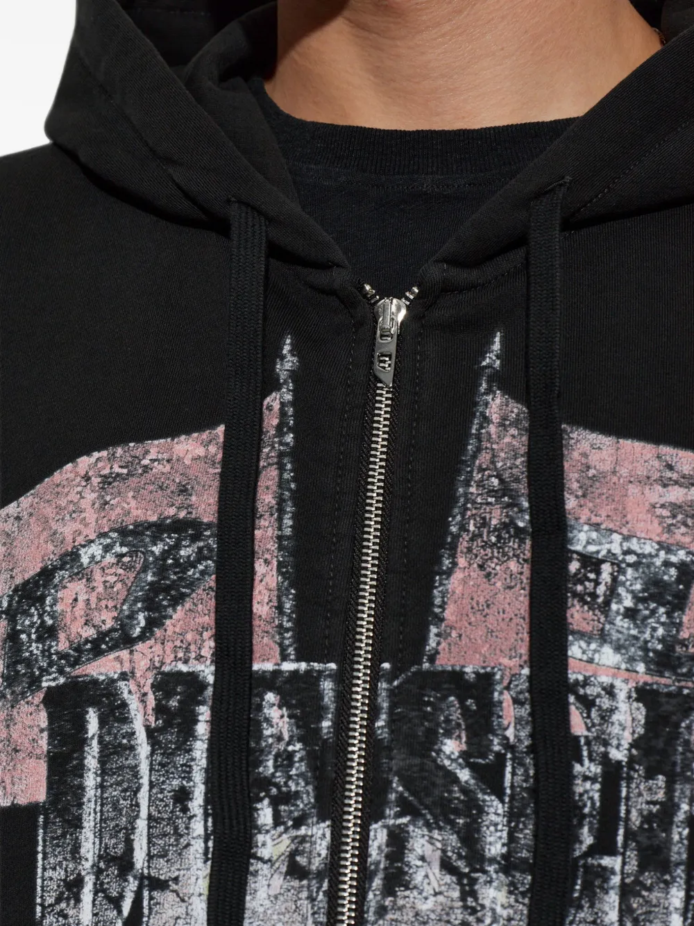 Diesel S-WILL-Zip sweater Zwart