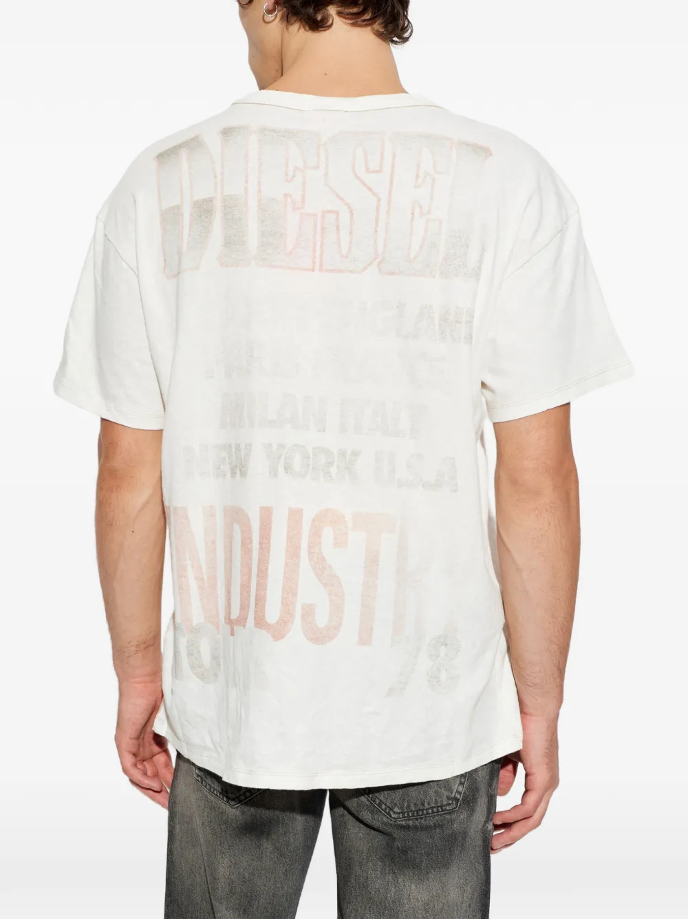 Diesel T-shirt T-Normes-HMBP Beige