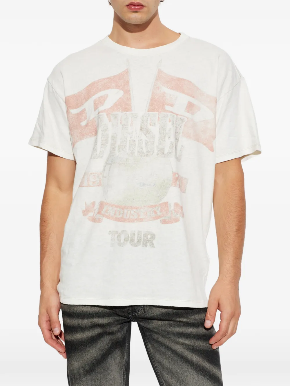 Diesel T-shirt T-Normes-HMBP Beige
