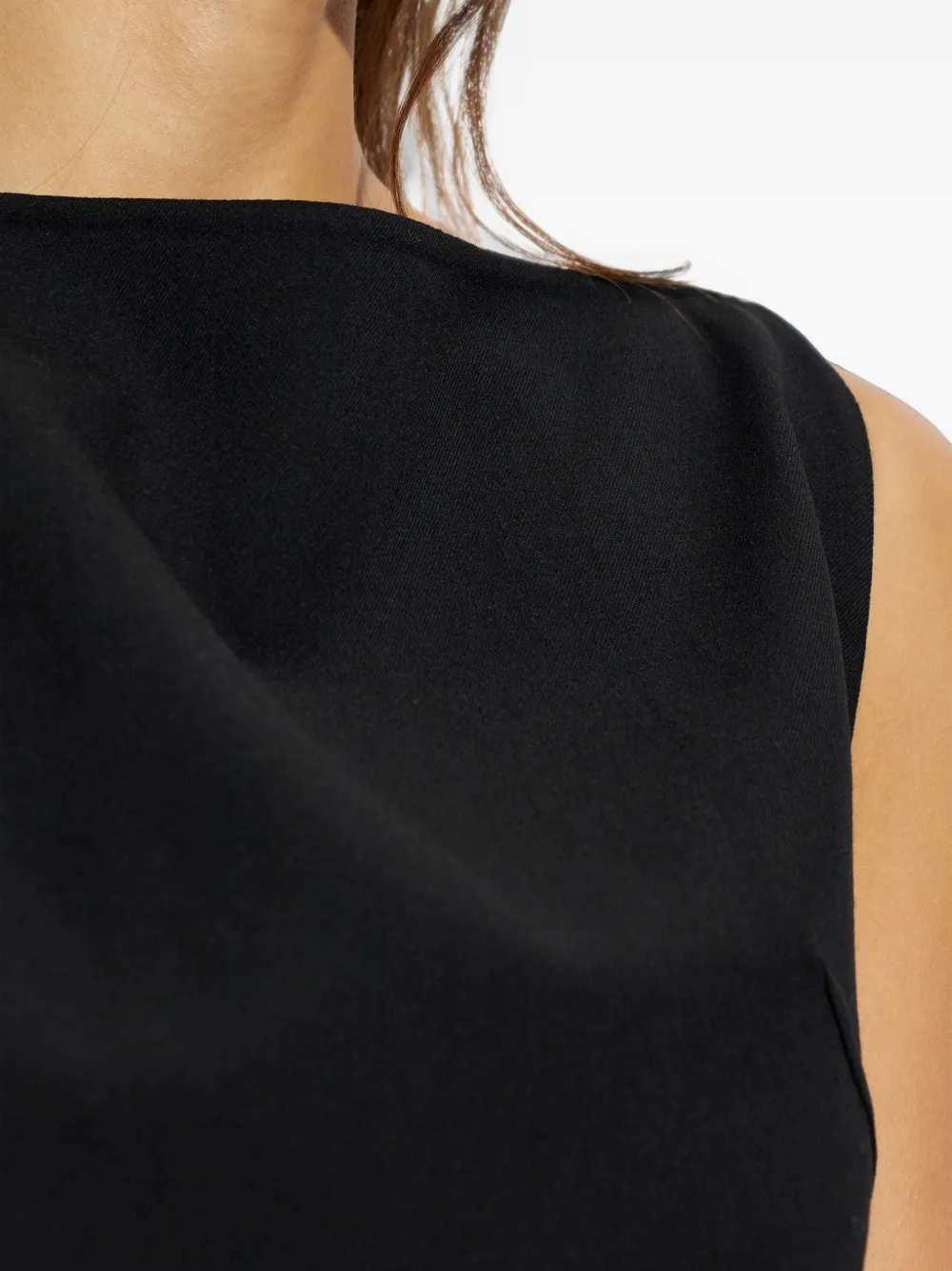 Jil Sander Asymmetrische top Zwart